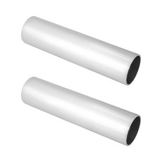 QWORK 알루미늄 인터쿨러 파이프 2팩 - OD 3인치(76mm) 길이 11.8인치(300mm) 브러시드