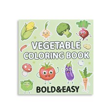 리빙릿 어르신 색칠공부 그림 도안 쉬운 컬러링북 시니어 기억력 강화, 1개, 채소
