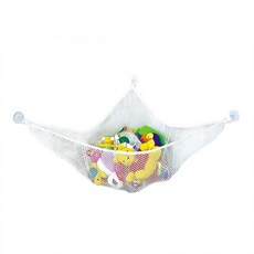 Smart Start 스마트 시작 항균 가공 완료 목욕 장난감 수납 그물 3개의 빨판으로 핏타 고정 목욕 해먹, 1개, 상세페이지 참조