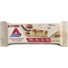 ATKINS 蛋白質代餐棒 香草焦糖蝴蝶餅口味 5入, 300g, 1個