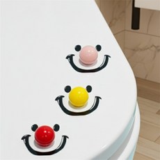 변기손잡이 변가 뚜껑 시트 커버 위생 손잡이 리프터 오프너 (A2240), 옐로우