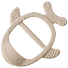 酷咕鴨寶寶固齒器 小花辮矽膠固齒器 摩天輪矽膠固齒器 小魚兒矽膠固齒器 磨牙玩具 寶寶玩具, 伯爵奶