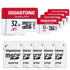 Gigastone sd 32GB 5 SD 5 90MBS Full HD UHS-I microSDHC A1 C10 U1 마이크로 카드 5개 세트
