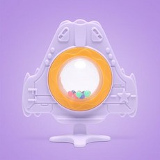 DFMEI 飛機搖鈴磨牙器, 1個, 如圖, 紫色飛機牙膠