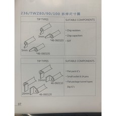 賽威樂 236 雙夾式SMD元件拆焊烙鐵用拆焊片 耗材, 1個, 拆焊片 46-060103 3mm, 拆焊片 46-060103 3mm