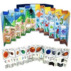 [매직북스] 백색무지 2단 병풍만들기 북아트 (10개묶음), 1세트