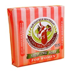 Tierra Mia Organics 로우 고트 밀크 스킨 테라피 셰이빙 솝 포 우먼, 70.8g, 1개