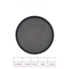 무쇠 주물팬 목판받침대 감바스용 팬 콘치즈용 생선구이, SL2088 18cm 단일 두꺼운, 1개, 1cm