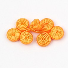 달팽이매듭단추 전통 매듭단추 생활한복단추 차이나단추 4P, 달팽이매듭단추(노랑-4P)