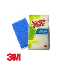 3M 세제없이 찌든때 제거 스펀지 샤워부스 가스레인지 싱크볼, 1개