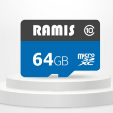 래미즈 마이크로SD카드 TF카드 MLC UHS-I V60 U3 100MB/초 블랙박스용 4K UHD 지원, 64GB, 1개