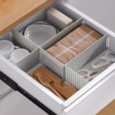votgl 잘라쓰는서랍 정리 칸막이 길이조절서랍칸막이, 그레이10P * 1개