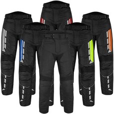 남성용 방수 장갑 오토바이 바지 - 자전거용 탈착식 프로텍터가 있는 보호용 코듀라 직물 (미국 허리 안쪽 솔기 40 32 레귤러 블랙) 329560, 남성용 방수 장갑 오토바이 바지 - 자전거용 탈착식 프