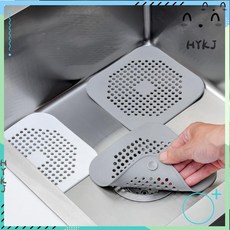 水槽防堵塞神器 地漏蓋 浴室頭發過濾器 廚房水槽下水道毛發過濾網, 獨立包裝【灰色】,【3個裝】僅限今日