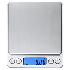多功能超薄迷你電子秤, 銀色, -, 3kg