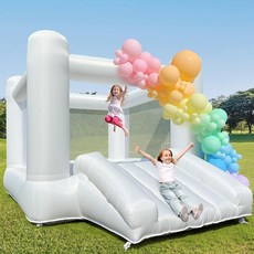 링크 아웃터 빅 를 위한 화이트 바운스 하우스 82 및 실내 대형 캐슬 테마 슬라이드 에어 블로워 3386 x 9646 7402 인치 파티용 플레이하우스, NEW 12FT