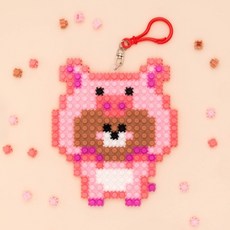 디폼블럭 돼지곰 키링 만들기