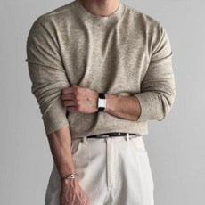 디어블루 남성 긴팔 티셔츠 머슬핏 오버핏 캐주얼 긴팔티 니트