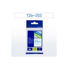 라벨 PT P900W P950NWB 24mm TZe 253 흰색 브라더, 브라더 라벨 PT-P900W PT-P950NWB 24m