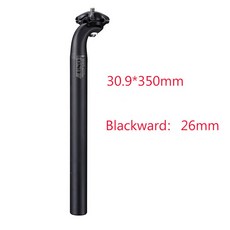 UNO 초경량 알루미늄 MTB 자전거 시트 포스트 로드 마운틴 튜브 부품 25.4/27.2/28.6/30.9/31.6*350/400mm, Black 30.9 x 350mm B