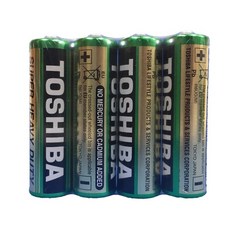 TOSHIBA 東芝 環保碳鋅電池 AAA 16入, 1個, 3號(4粒裝)-碳鋅