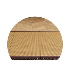 日式榻榻米椰棕床墊 厚3cm四摺疊 60*180cm, 青春含玉 - 厚3cm四摺疊