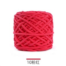 손뜨개 실 니트 목도리 장갑 뜨게실 크로셰 셔닐 원사 핸드 뜨게 얇은 벨벳 아미그루미 슬리퍼 라인 스웨터 담요 1 개 50g, 1개, 10) 10 pink