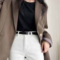 데일로엔 여성 슬림 허리띠 청바지용 소가죽벨트