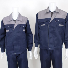 춘추 근무복 세트 상하의 유니폼 단체 남성 근무복 회사 작업복 밴딩 바지 정비 작업 공장 안전