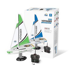 플레이스팀 보이저 280 RC 제어 풍력 추진 범선 파란색 -17.5인치 높이, Green, 280ml