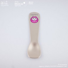 ai sayama 冰淇淋湯匙 貓達摩 金HAPPY 刺點ART LIFE藝術生活, 1個