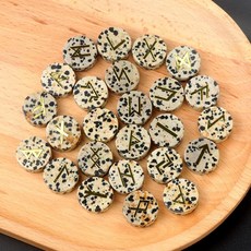 탄생석 크리스탈 비즈 광장 룬 에너지 마녀 운세 돌 홈 인테리어, 16-19mm, 11. Damation Jasper