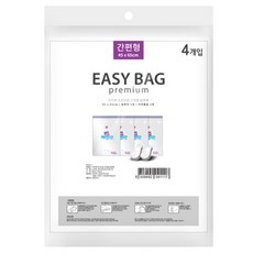 이지백 프리미엄 간편형 압축팩 투명 45x65cm, 1개, 4개