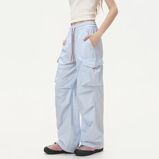 戶外徒步登山 傘兵褲 男女款 夏季薄款 多口袋 工裝褲