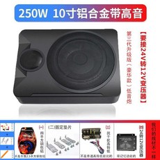 차량용 우퍼 증폭기 바닥 튜닝 12V 24V 트렁크 서브 스피커, 1개, 24V 10인치 풀밴드 트위터 듀얼 스피커