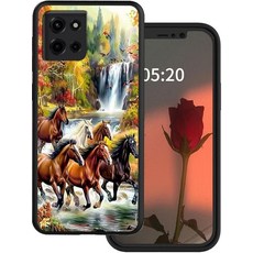 GYSYSQSH 모토로라 모토 G 5G 2025용 갤럭시 울프 마운틴 디자인 폰 케이스 여성용 남성용 슬림 소프트 TPU 유연한 실리콘 무선 충전 충격 방지 보호 커버 1483