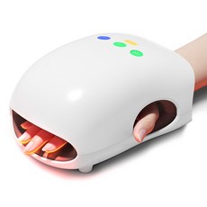 PERFFIER 퍼피어 무선 온열 손마사지기 공기압 안마기 핸드케어 사무실 가정용, 화이트, HM08