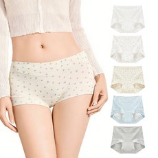 Veimia 베이미아 여성 사각 팬티 심리스 팬티 드로즈 3/5장세트 95%면 소재