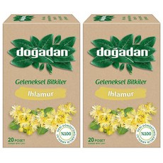 Dogadan Ihlamur (린든 허브 티) 티백 20개 2개 팩, Dogadan Ihlamur (린든 허브 티) 티백 2, 26g