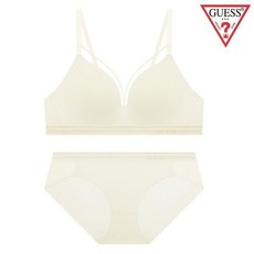 [백화점정품] 게스 언더웨어 [선물포장] 스트링 볼륨 노와이어세트 OCWRPBPB93CRM