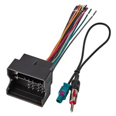 NuIth BMW 2000-2010/폭스바겐 2004-2015/메르세데스 벤츠 스프린터 2007-2015와 호환되는 안테나 어댑터가 있는 스테레오 라디오 와이어 하네스 애프터, NuIth BMW 2000-2010/폭스바겐 2004-, 1개