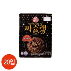 오뚜기 짜슐랭 145g x 20봉 라면 야식 오늘뭐먹지 컵라면, 20개