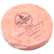 Lake Country LC CCS 5.5吋 海綿上蠟綿 拋光綿 美國製造 汽車美容, 橘色, 1個