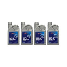 Korin 煞車油DOT-4 946ML - 高溫穩定，提升制動性能，保護煞車系統, 4罐, DOT-4