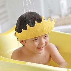 픽펭 아기머리감기 유아 샴푸캡 귀마개, 2-왕관샴푸캡-핑크
