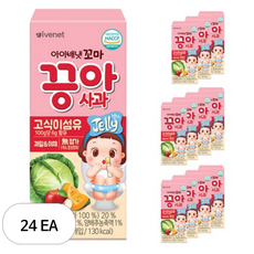 아이배냇 꼬마 끙아젤리 사과, 24개, 100g