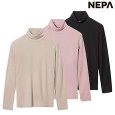 네파 여성 가을겨울 캐주얼 소프트 하이넥 목폴라 티셔츠 7L85363 VRF021 LAS762