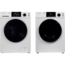 적도 디럭스 매칭 세탁 세트 110V 세탁기 1.9 cu.ft + 통풍 센서 건조기 4 나란히