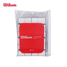 윌슨 프로 오버그립 12개입 WRZ4016 WH, 화이트, FREE, 1개