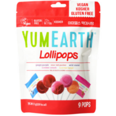 야미얼스 유기농 막대사탕, MIX 믹스, 57g, 3개